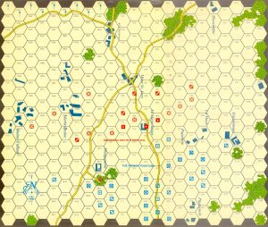 The game map - Napoleon at Waterloo